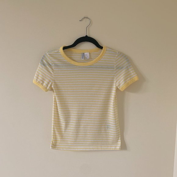 💛Striped Yellow Divided Top💛 - Picture 1 of 4